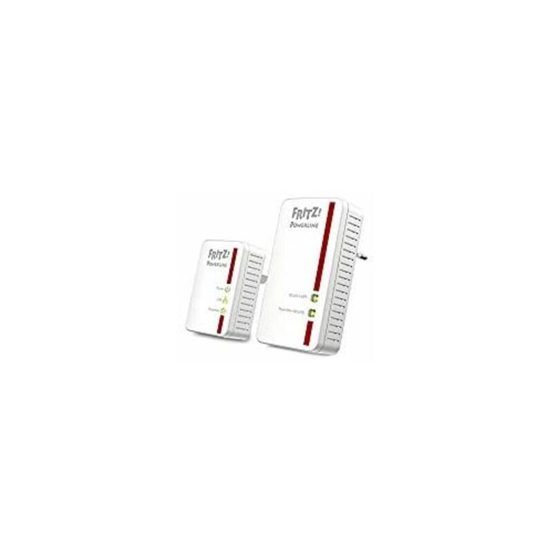 

AVM FRITZ!Powerline 540E WLAN Set International - Adaptador/extensor de red por línea eléctrica, PLC, HomePlug AV2, IEEE P1901, 500 Mbps, punto de