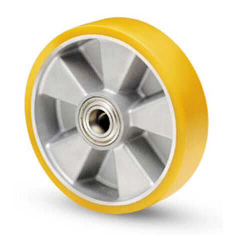 AVO 18A 125X30 F 15 RUOTA TRANSPALLET RIVESTIMENTO POLIURETANO NUCLEO ALLUMINIO
