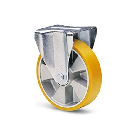 AVO 37A RUOTA CON RIVESTIMENTO IN POLIURETANO 200X50 SUPPORTO FISSO IN ACCIAIO