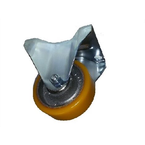AVO 37A RUOTA CON RIVESTIMENTO IN POLIURETANO 80X30 SUPPORTO FISSO IN ACCIAIO