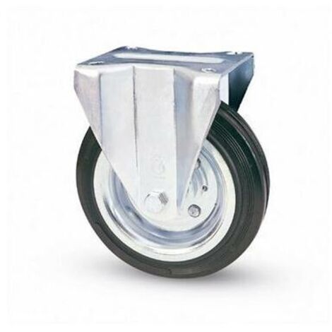Avo ruota fissa per carrelli art.80a mm.150-piastra mm.100x85 - Avo