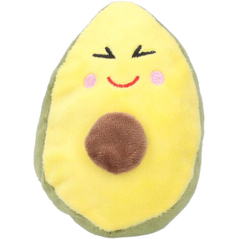 Avocadoförmiges Hundekauspielzeug mit Geräuschfunktion, ideal für kleine Hunde und Welpen während des Zahnwechsels.
