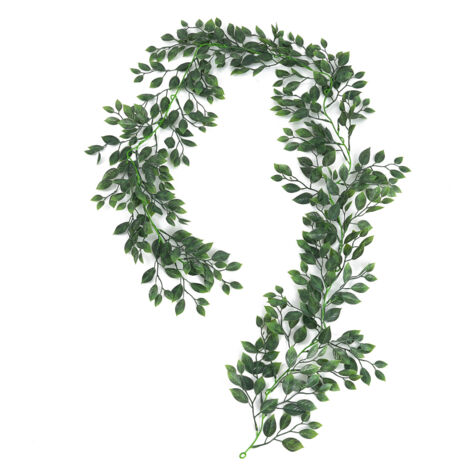 Avris Künstliche Hängepflanze [Grüner Kunststoff] Dekorative Kletterpflanze für Haus und Garten