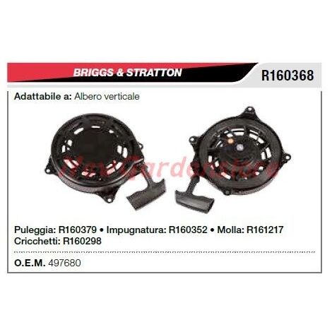 Avviamento B&S tagliaerba tosaerba rasaerba albero verticale R160368