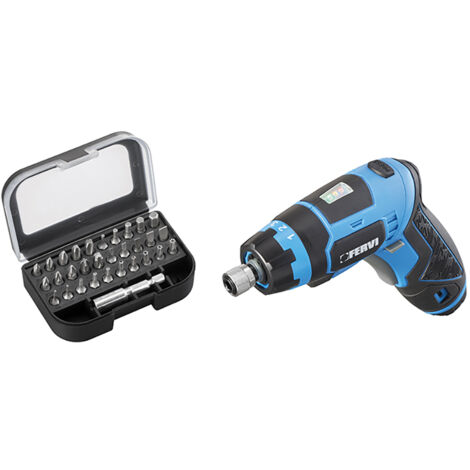 Avvitatore a batteria con inserti FERVI FB36CS3AS-15M - 3.6 V 1.5 Ah