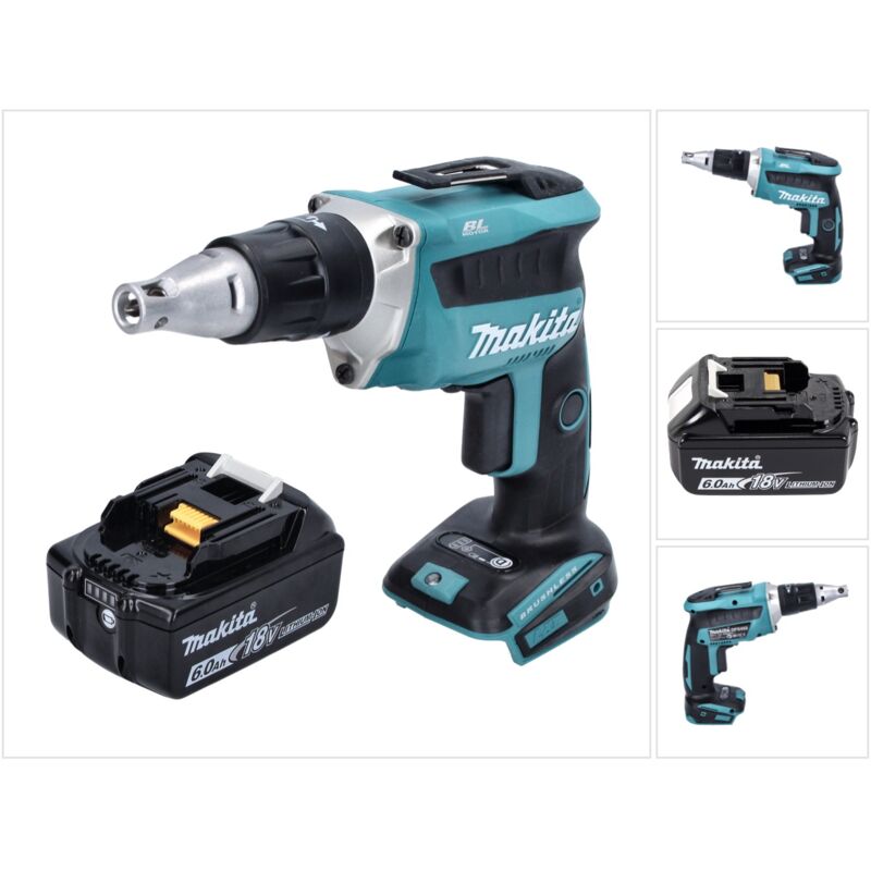 Avvitatore a batteria Makita dfs 452 G1 18 v Brushless + 1x batteria 6,0 Ah - senza caricabatterie