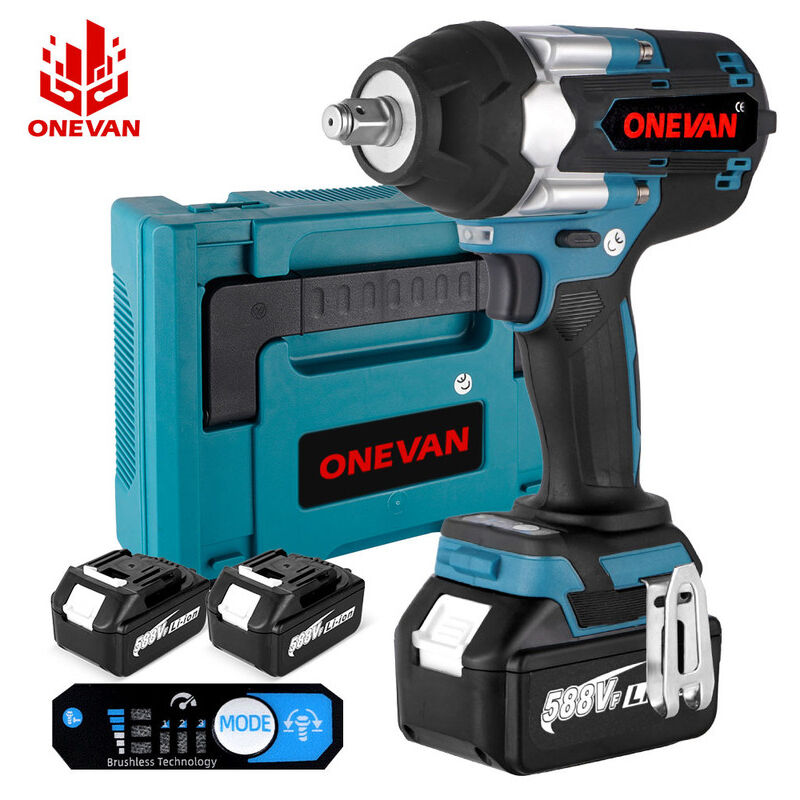 Image of 1800N.M Torque Brushless Electric Impact Wrench con batteria Makita 18V 1/2 pollici Cordless Wrench Drive Tool con custodia in plastica
