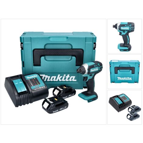 Avvitatore a impulsi a batteria Makita DTD 152 SYJ 18 V 165 Nm + 2 batterie da 1,3 Ah + caricabatterie + Makpac