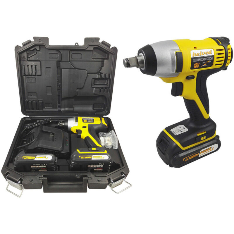 Trade Shop Traesio - Avvitatore a Impulsi Percussione Per Bulloni Pneumatici Cordless 180nm Eg10427 -