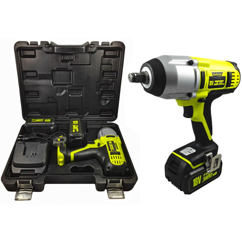 TrAdE Shop Traesio - Avvitatore A Impulsi Percussione Per Bulloni Pneumatici Cordless 450nm Hdl10505 -