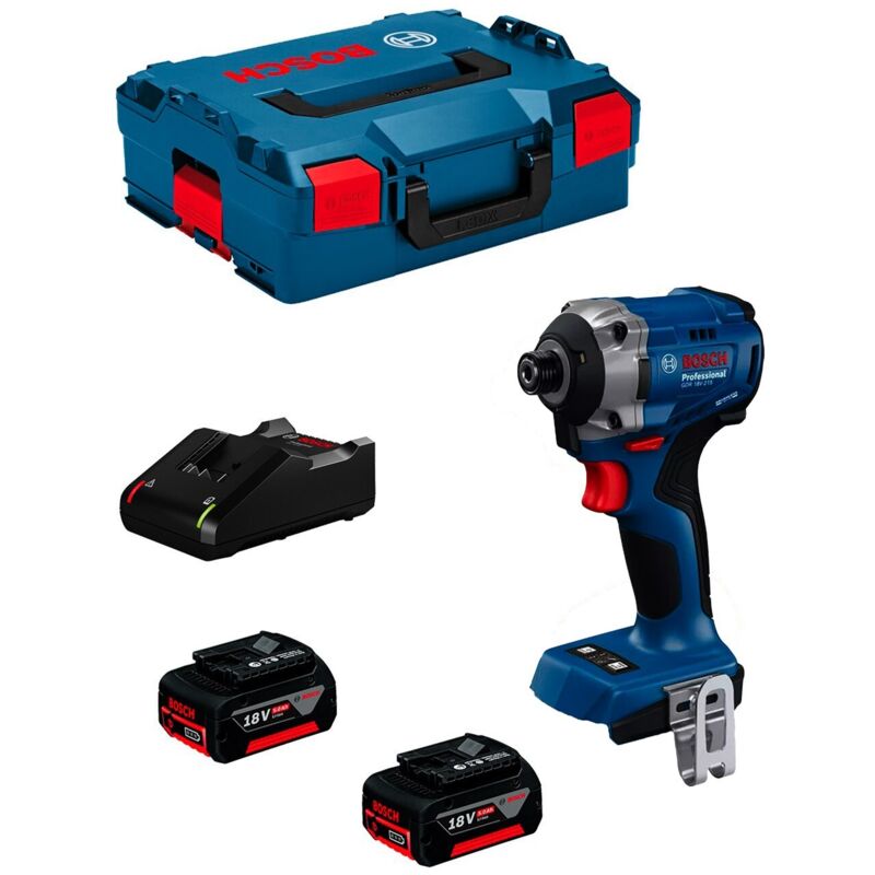 Avvitatore a massa battente BOSCH GDR 18V-215 (2 x 5,0 Ah + GAL18V-40 + L-Boxx 136)