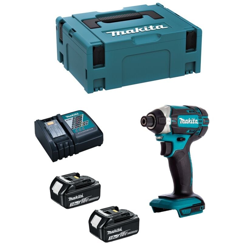Avvitatore ad Impulsi MAKITA DTD152RFJ (2 x 3,0 Ah + DC18RC + MAKPAC 2)