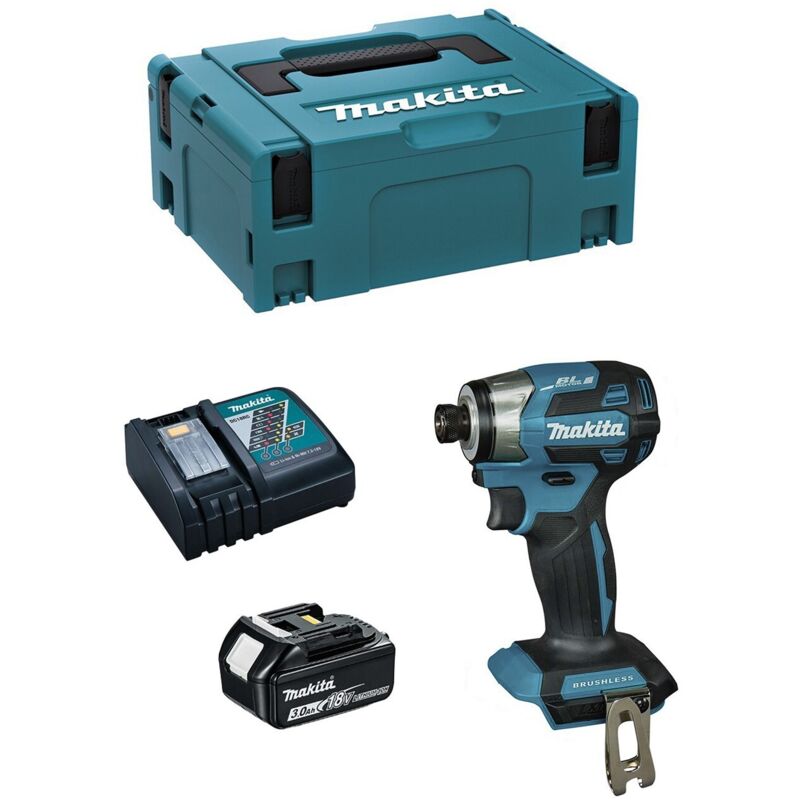 Avvitatore ad Impulsi MAKITA DTD173RFJ1 (1 x 3,0 Ah + DC18RC + MAKPAC 2)