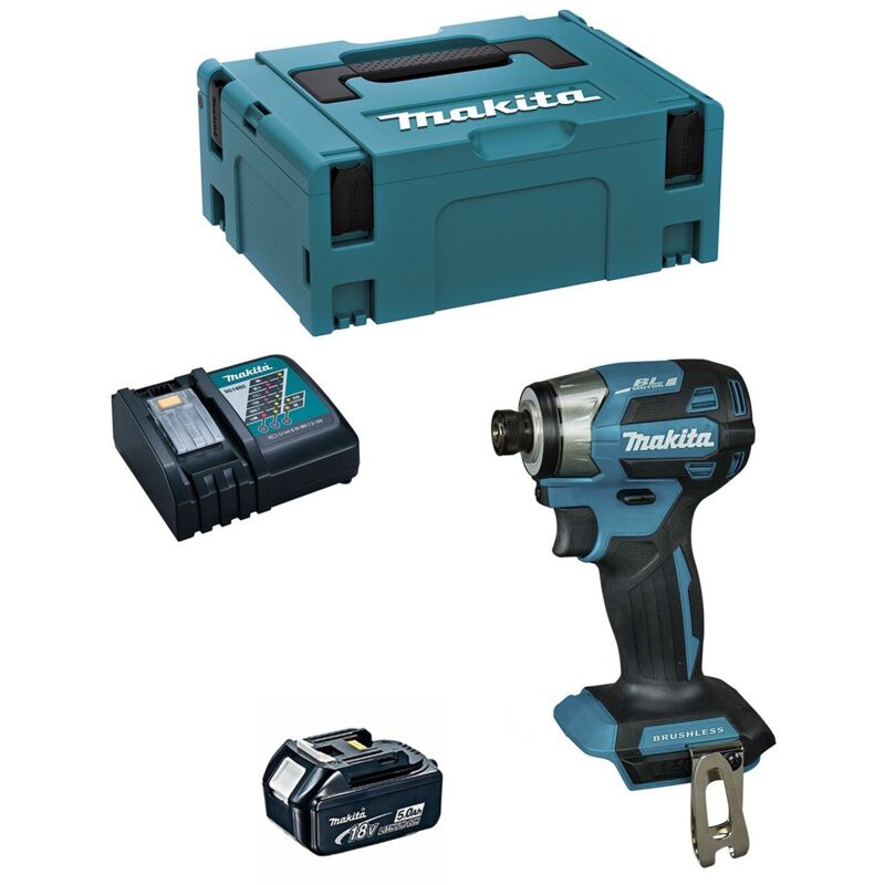 Avvitatore ad Impulsi MAKITA DTD173RTJ1 (1 x 5,0 Ah + DC18RC + MAKPAC 2)
