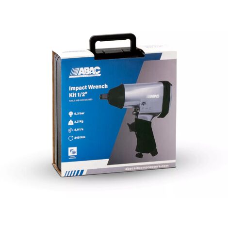 Avvitatore ad impulsi pneumatico in kit con valigetta ed inserti attacco 1/2" G-101