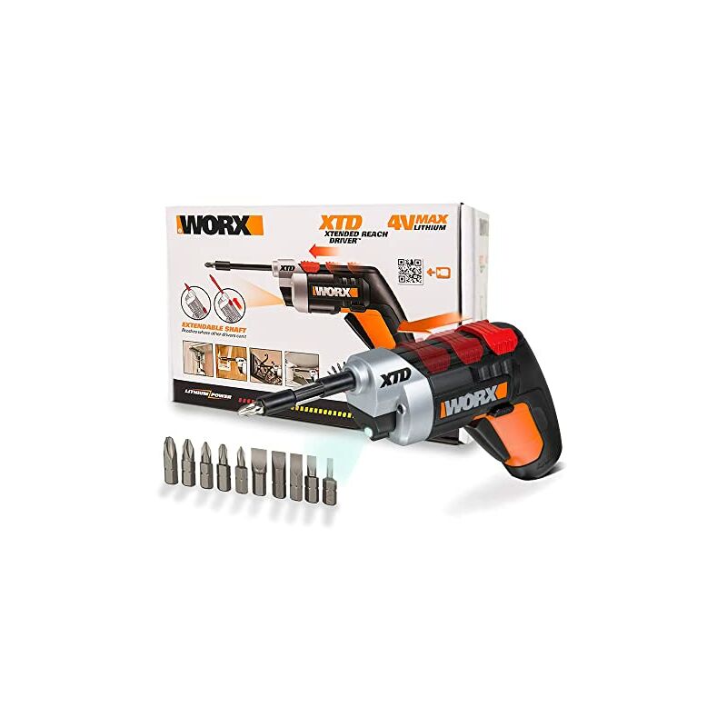 WX252 Avvitatore Maneggevole a Batteria, 4 v, Nero...