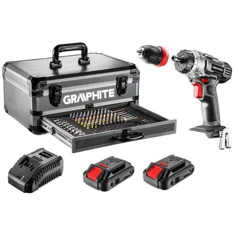 AVVITATORE BATTERIA 2X18V CON VALIGETTA E ACCESSORI