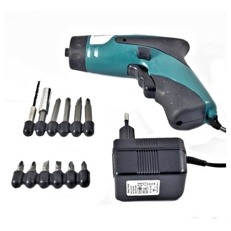 Avvitatore/Cacciavite a batteria 3,6V completo di inserti