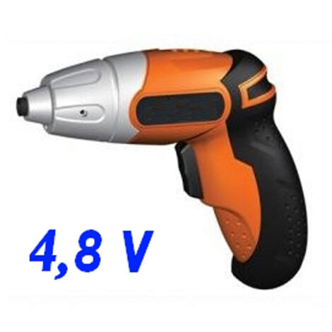 Avvitatore/Cacciavite a batteria 4,8V completo di inserti