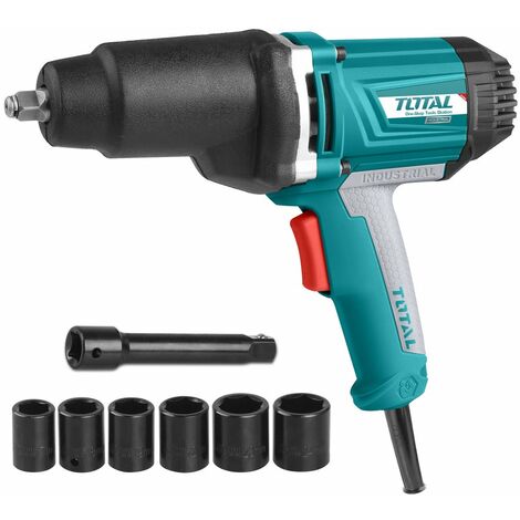 AVVITATORE ELETTRICO 1050W AD IMPULSI 550Nm 1/2" + ACCESSORI TOTAL