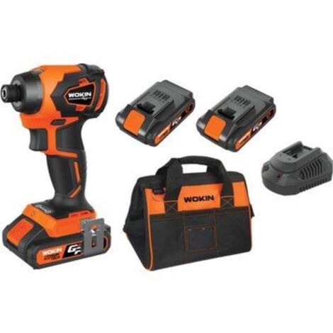 AVVITATORE IMPULSI BATTERIA GP20V 620222 WOKIN - VOLT 20X2 AH 2,0 BRUSHLESS + BORSA - 1 pezzo