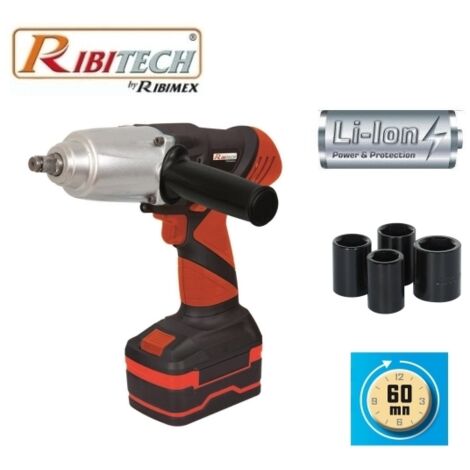 Avvitatore pneumatico/Chiave ad impulsi a batteria 18V Litio Ribitech - PRLCC18