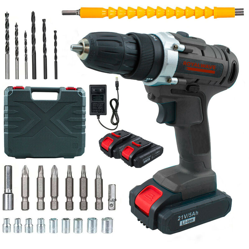 Avvitatore Trapano Cordless Doppia Batteria 21V