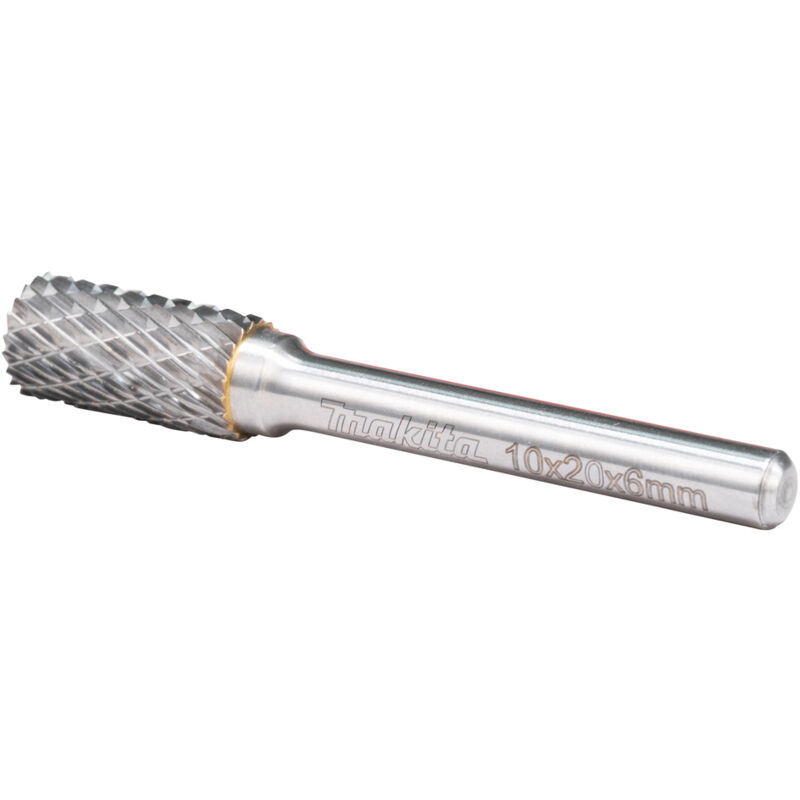 Makita - B-52722 Fresa Cilindrica 10x20 mm Ø6 mm (3/8x3/4' Ø1/2') Dente a Croce