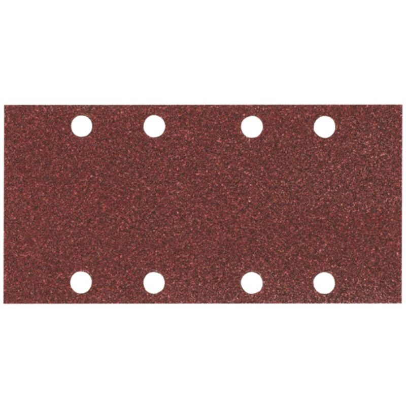 Carta abrasiva velcro Makita, 93 x 185 mm, K180, 10 pz. 93 x 185 mm - K180 - 10 pz. - 8 fori