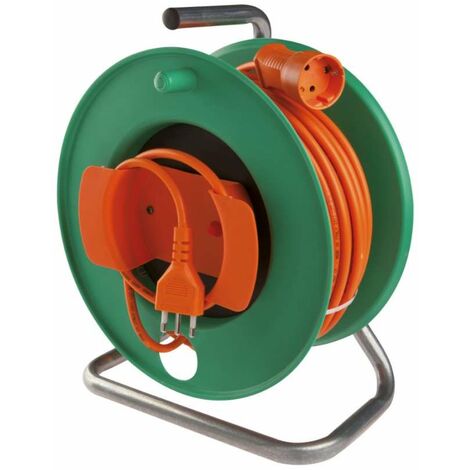 Avvolgicavo 230 V - 25 metri - Terra laterale
