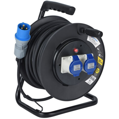 AVVOLGICAVO  30 M  2 PRESE CE220V CAVO 3X1,5- 1,0 pz