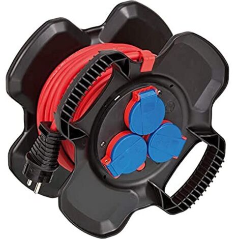 Avvolgicavo Brennenstuhl AT N05V3V3 F 3 prese nero 10 m