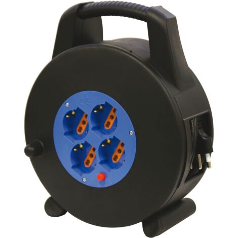 Avvolgicavo Brixo 3×1,5 mm² – 10 m cavo con 4 prese 10/16 A – Brixo
