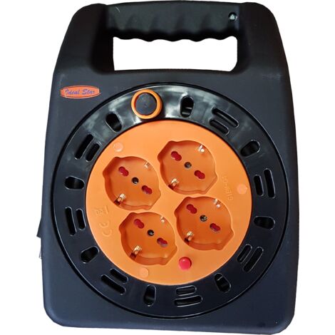 avvolgicavo domestico ideal star con manico 10 mt