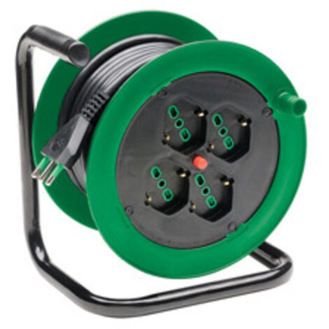 AVVOLGICAVO ELETTRICO 4 PRESE METRI 15 PROLUNGA CAVI ELETTRICI