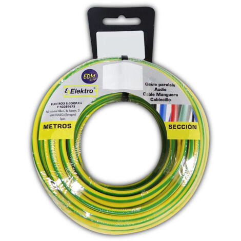 Avvolgicavo flessibile 6mm bicolore senza alogeni 25m