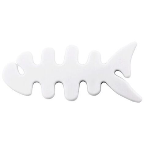 Avvolgicavo per cuffie a forma di pesce - Bianco
