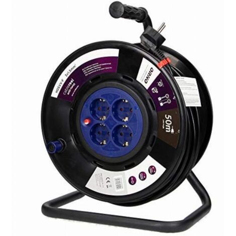 Avvolgicavo prolunga 4 prese 3x1,5 50m OR-AE-13155(GS)/50M schuko