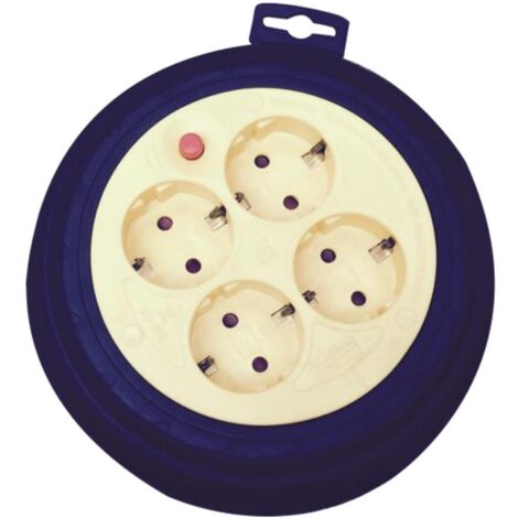 Avvolgicavo Spina 16A, Cavo 3GX1,5mm, Lunghezza  15 Metri, 4 Prese Universali,