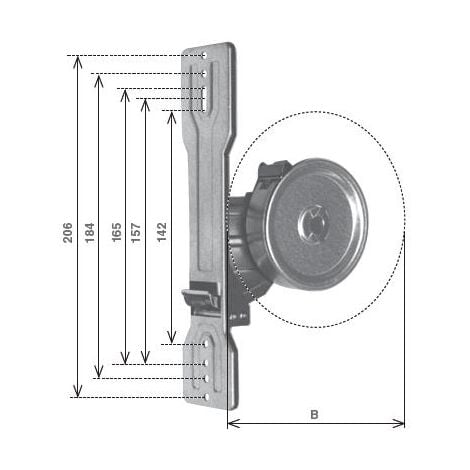 ROLLMATIK Avvolgitore Universale per tapparelle (Interasse 142mm, 157mm, 165mm, 184mm, 206mm) 12 metri