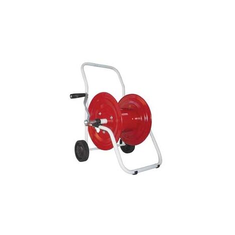 AVVOLGITUBO CARRELLATO CON RUOTE IN PLASTICA  capacitÃE mt.30 di tubo ÃE¸ est. mm.15