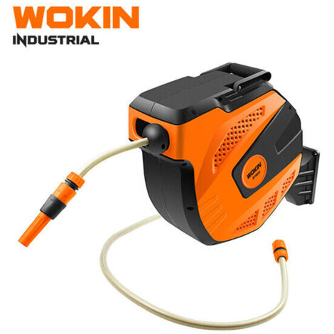 AVVOLGITUBO IRRIGAZIONE AUTOROLL 574515 WOKIN - PLASTICA +TUBO 1/2 MT 15 +1,5 RACCORDI+LANCIA - 1 pezzo