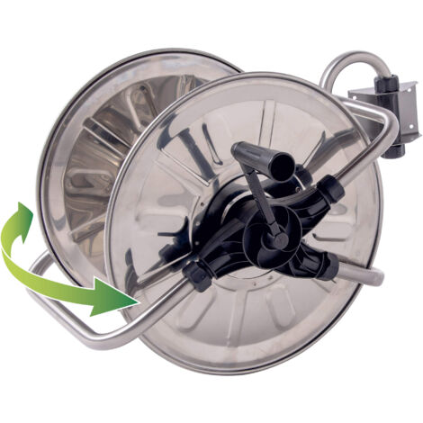 Avvolgitubo Manuale da Muro 50 mt Tubo Ø1/2” in Acciaio Inox Agrati