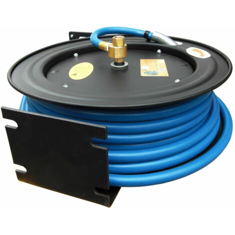 AVVOLGITUBO TUBO ARROTOLATORE ARIA AUTOMATICO 15mt 20 BAR TUBO COMPRESSORE 896