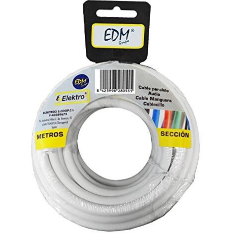 Avvolgitubo tubolare 3x2,5mm bianco 15mts