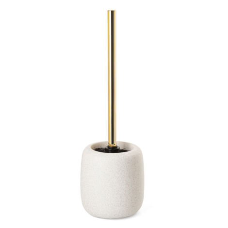 AWD INTERIOR 1915 Scopino per WC in gres bianco oro Bonita
