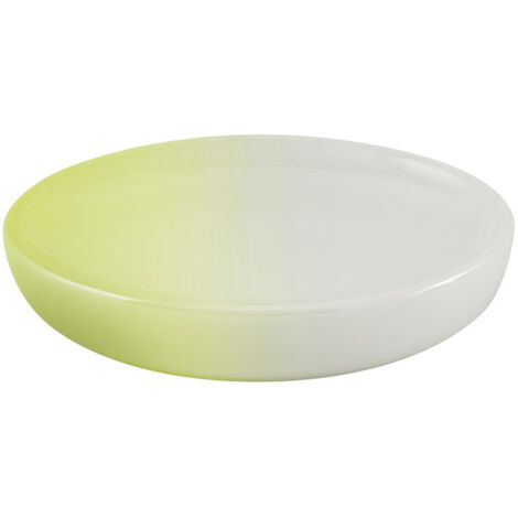 AWD INTERIOR Fiore 1379 portasapone in ceramica bianco perla verde
