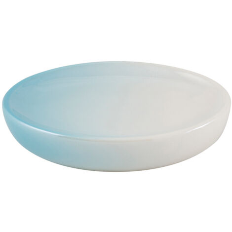 AWD INTERIOR Oland 1385 portasapone in ceramica bianco blu