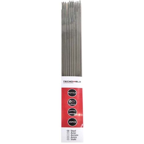 AWELCO Elettrodi rutilici 2,5x300, conf. 25 pz
