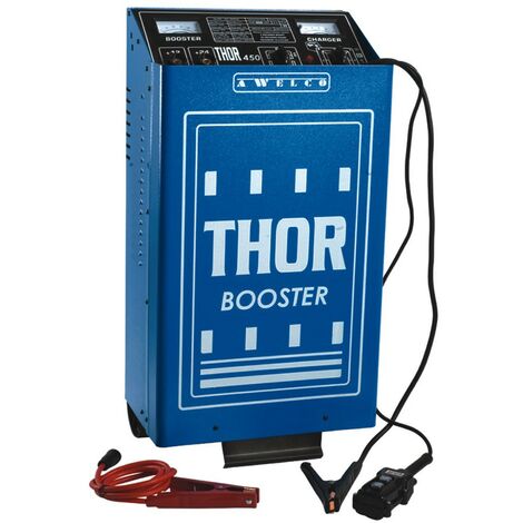 Awelco Thor 450 - Caricabatteria e Avviatore 24V 140Ah per Auto e Moto